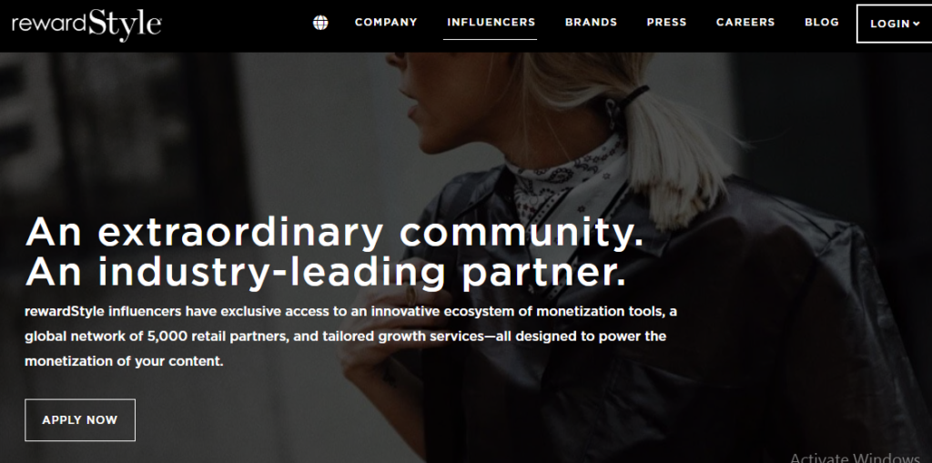 RewardStyle website