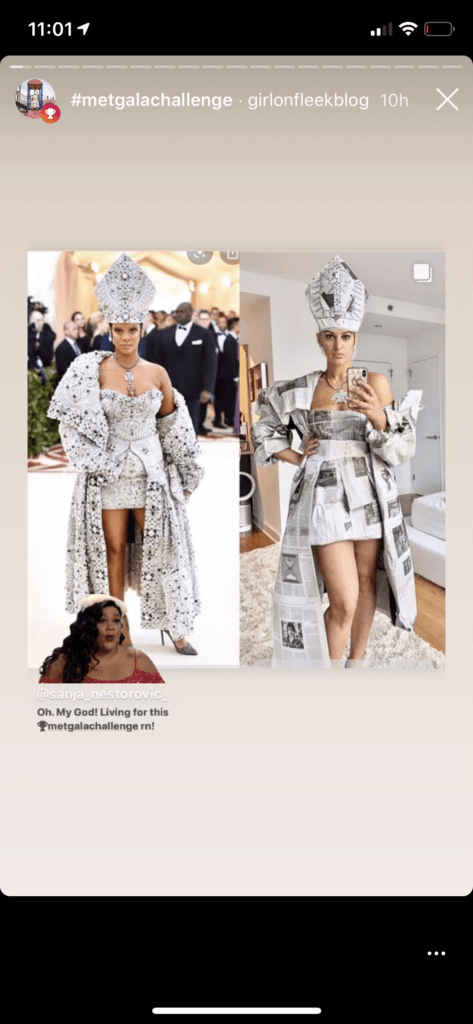Met Gala Challenge entry - recreation of Rihanna's Met Gala look