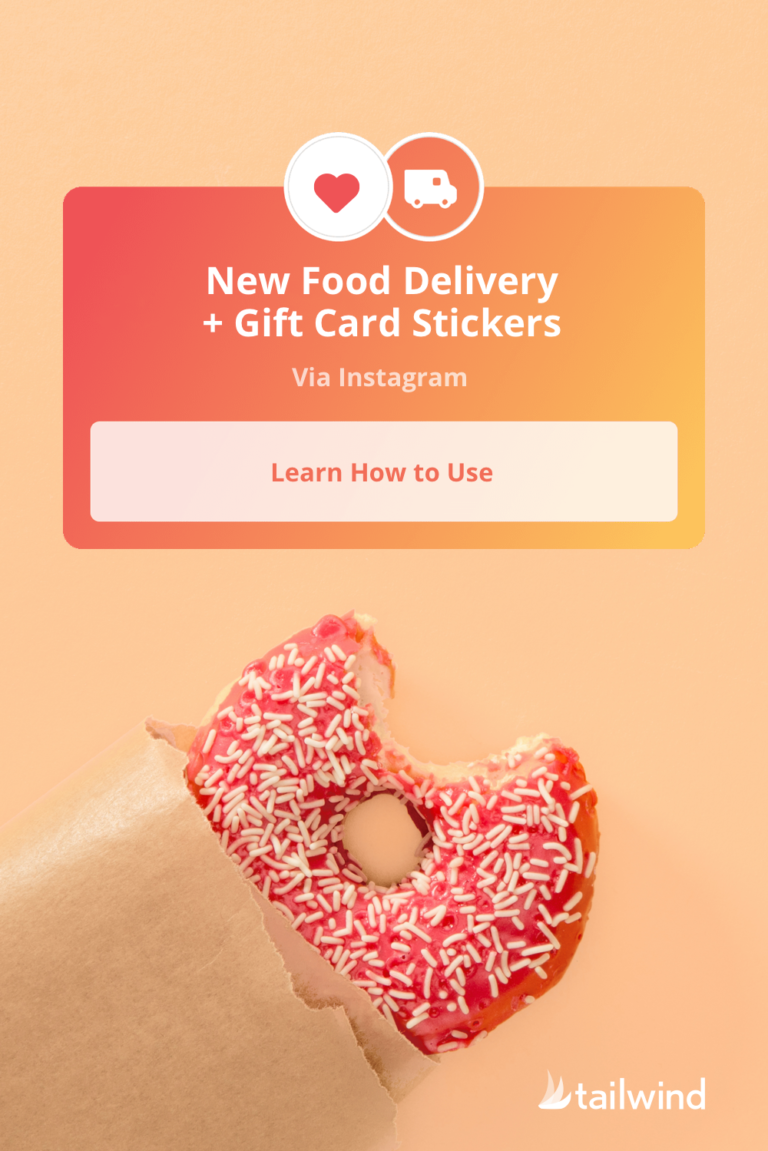Food Delivery + Gift Card Stickers on Instagram (HowTo + Tips!) Tailwind
