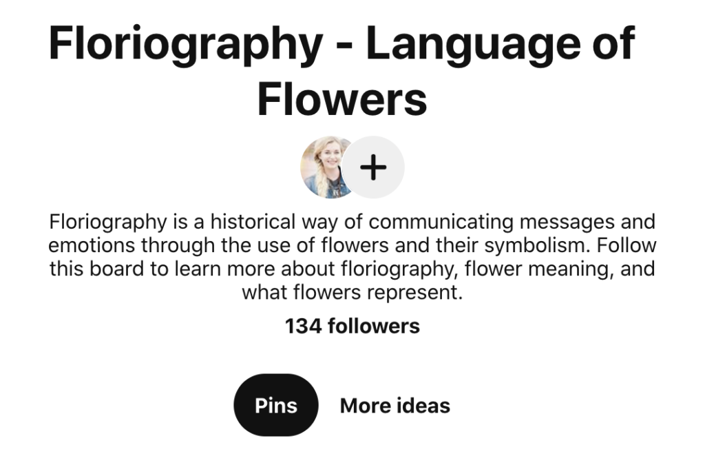Pinterest Board description example