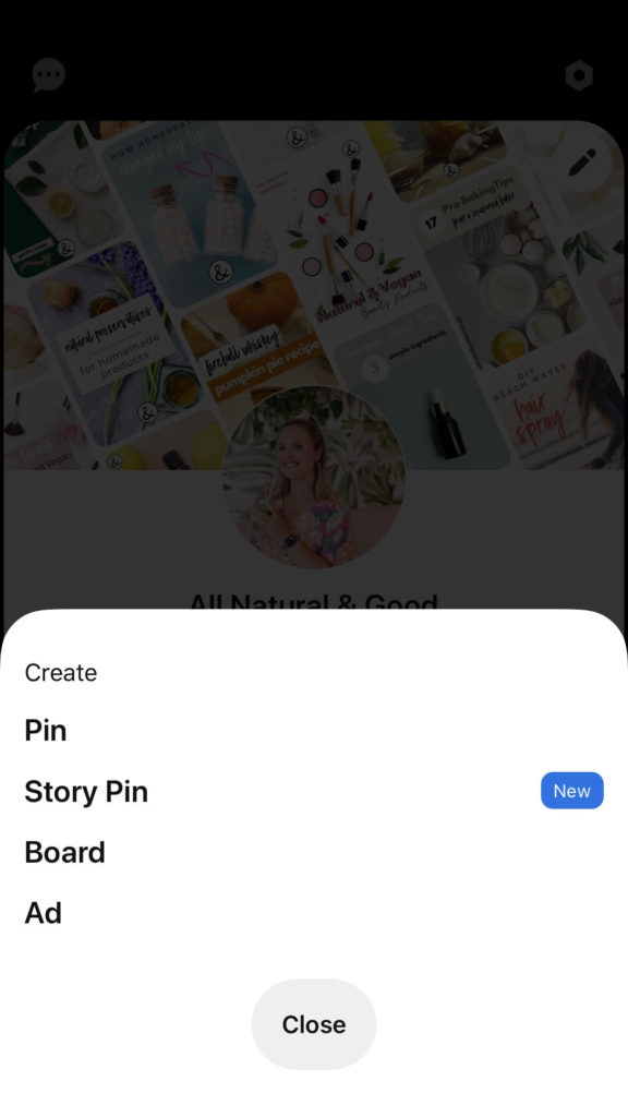 How to add pictures to pinterest app