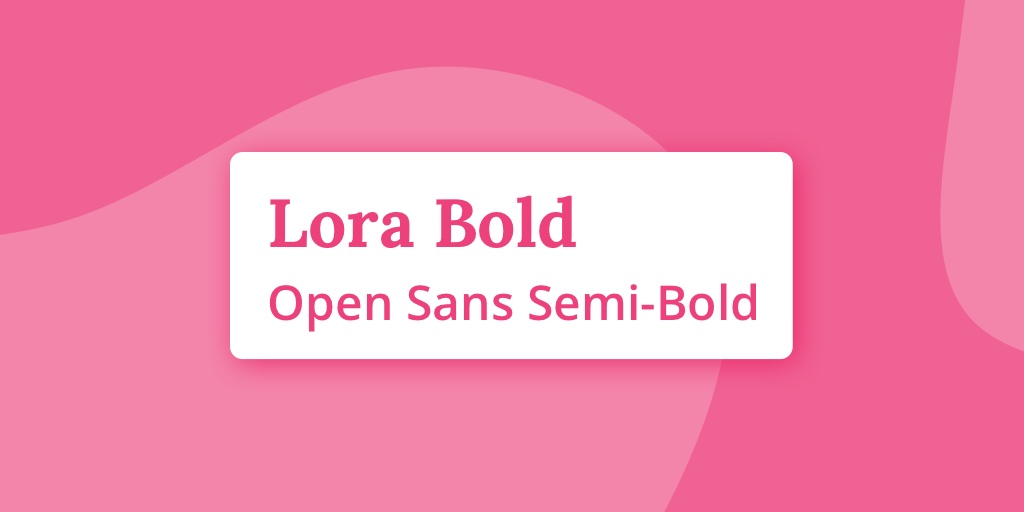 Serif Sans Serif Font Pair