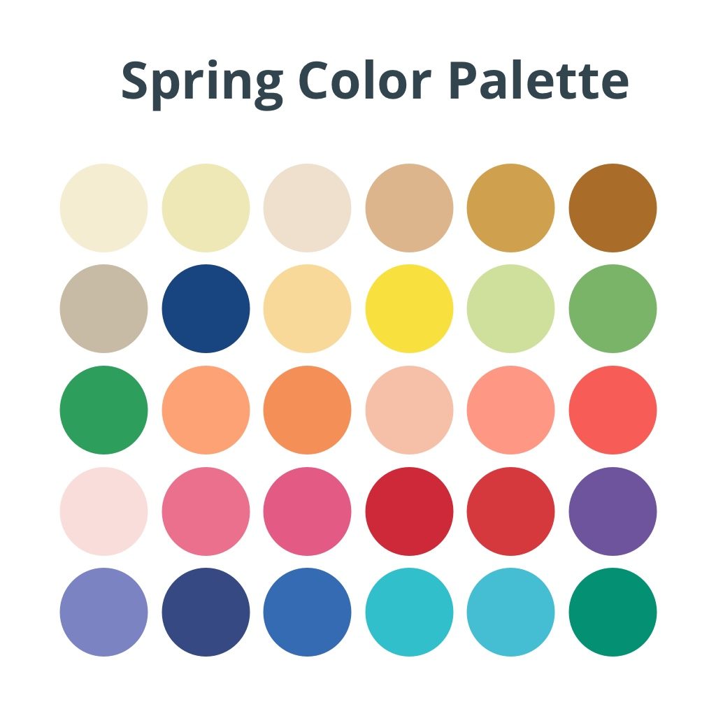 Spring Color Palettes - Seasonal Color Theory