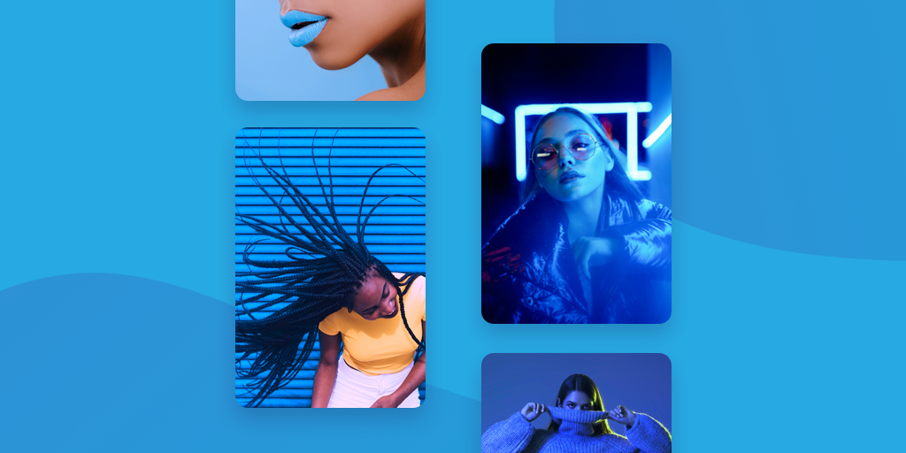 2021 Pinterest Trends on blue background