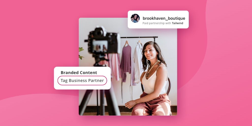 Branded content partnerships on instagram - tag business partner button