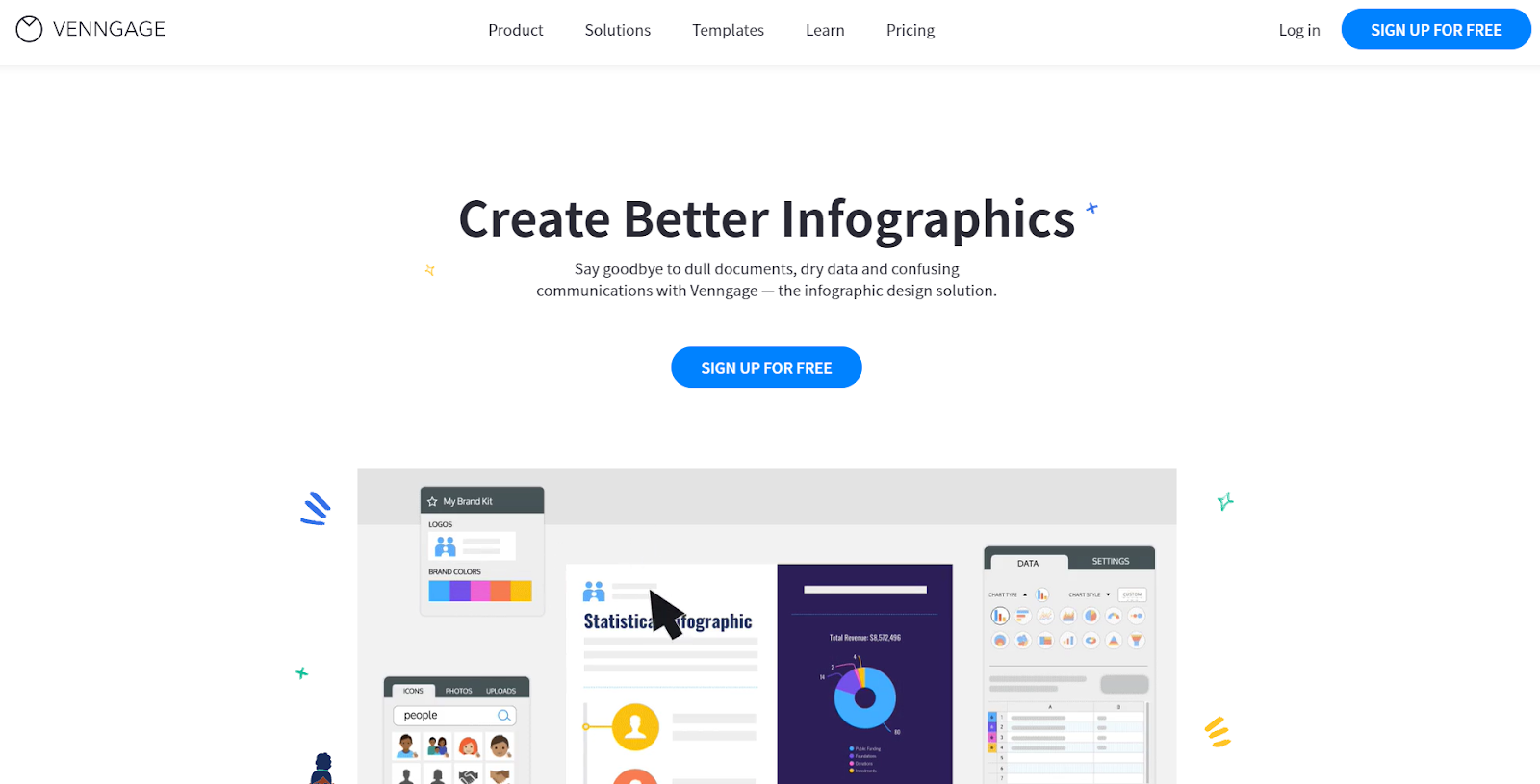 Venngage social media infographics tool