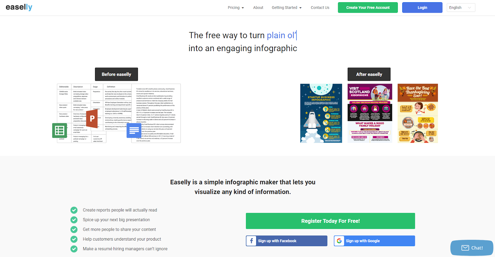 Easelly socialmedia design tool