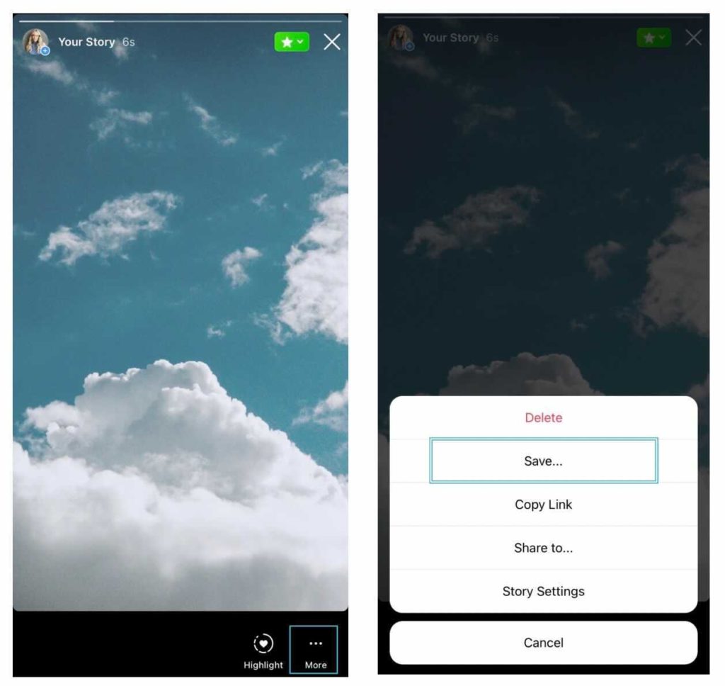 How to save an Instagram Story screenshot tutorial