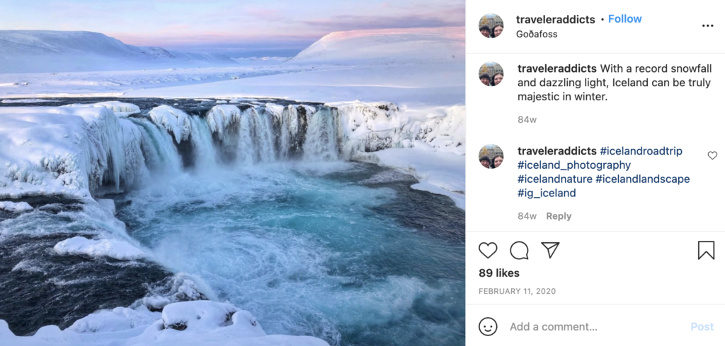 Travel Addicts Instagram screenshot