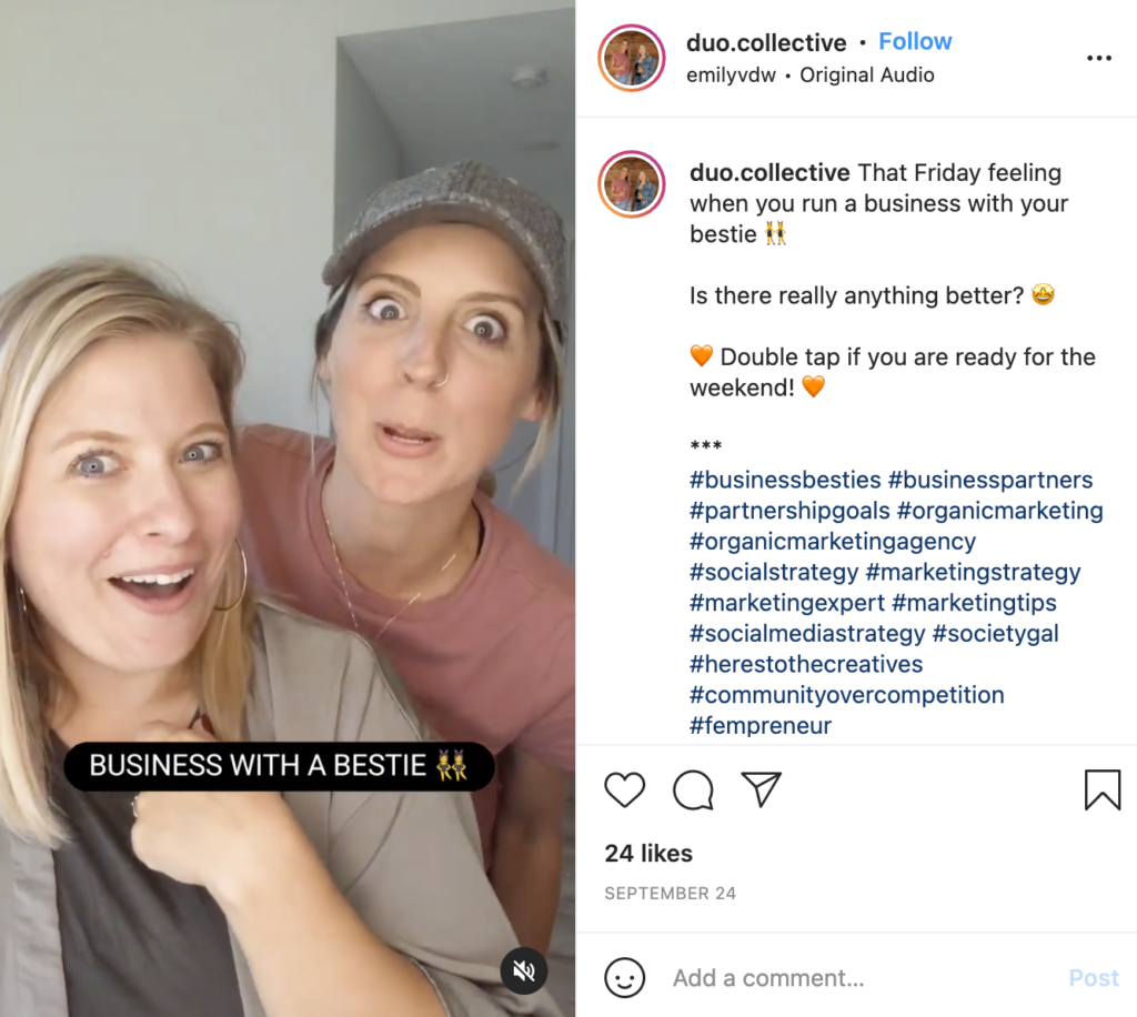 Starting a Business with Your Bestie Instagram screenshot image 3