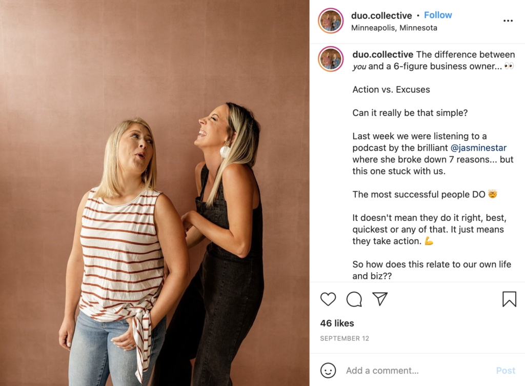 Starting a Business with Your Bestie Instagram screenshot image 4