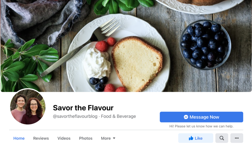 Savor the Flavour case study Facebook screenshot