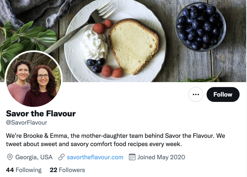 Savor the Flavour case study Twitter screenshot
