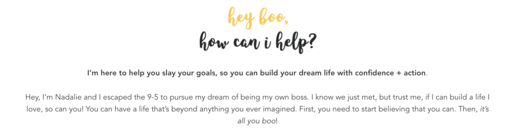 It's All You Boo Website screenshot