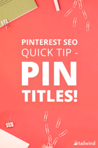 A jar of paperclips tipped over with paperclips spilling out, a pen, two binder clips, a green notebook, and a pink envelope on a red background. The blog post title and tailwind logo are both in white font.