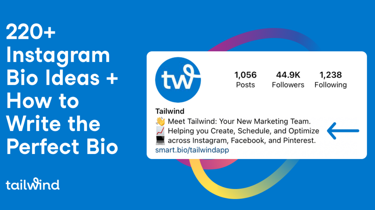 220+ Instagram Bio Ideas + How to Write the Perfect Bio [INFOGRAPHIC] -  Tailwind Blog