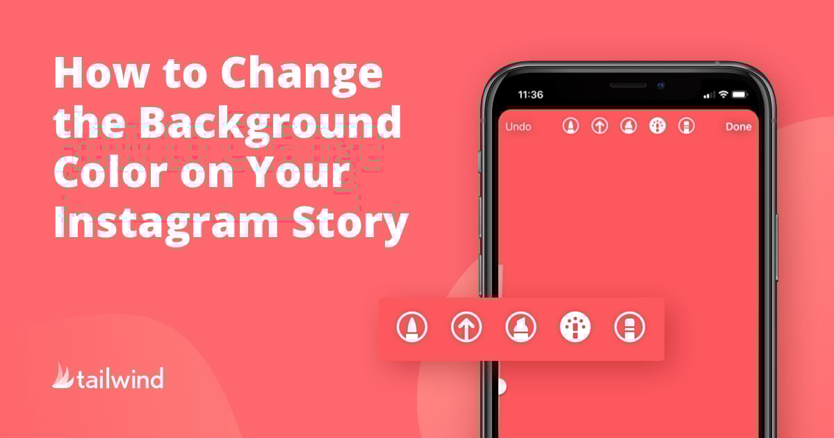 Step-by-step guide on Different color background Instagram story 