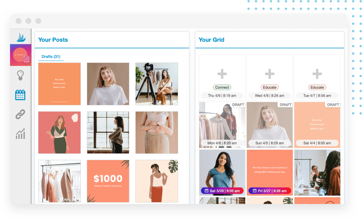 Visually plan and schedule your Instagram posts with the Tailwind Visual Planner